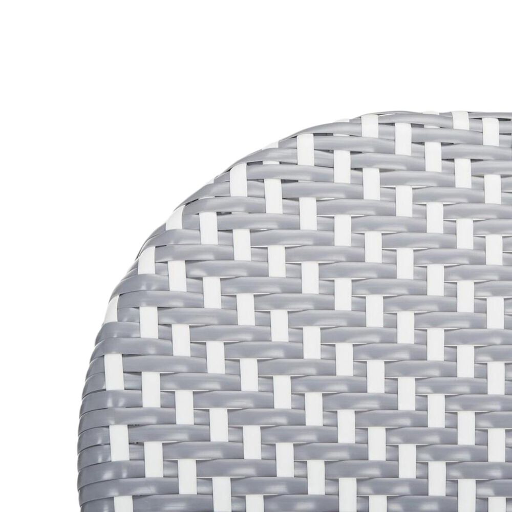 Safavieh Lisbeth Stacking Side Chair in Grey and White &#40;Set of 2&#41;, , large