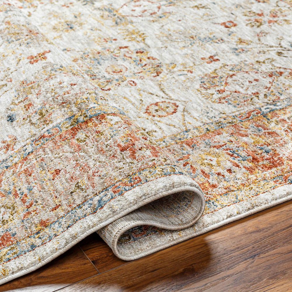 Surya Mona Lisa 10&#39; x 14&#39; Light Sage, Tan, Mustard, Brick Red, Burgundy, Olive and Dark Blue Area Rug, , large
