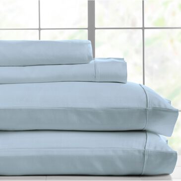 HN International Herringbone King Sheet Set in Light Blue, , large