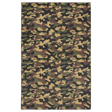 Karastan Prismatic 3"4" x 5" Seaweed Kids Area Rug, , large