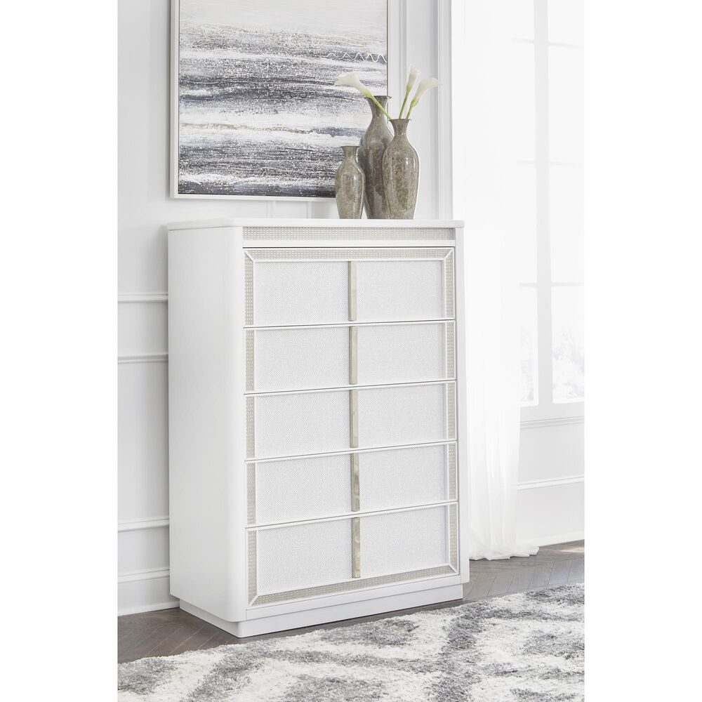 Millenium Chalanna 5-Drawer Chest in White, , large