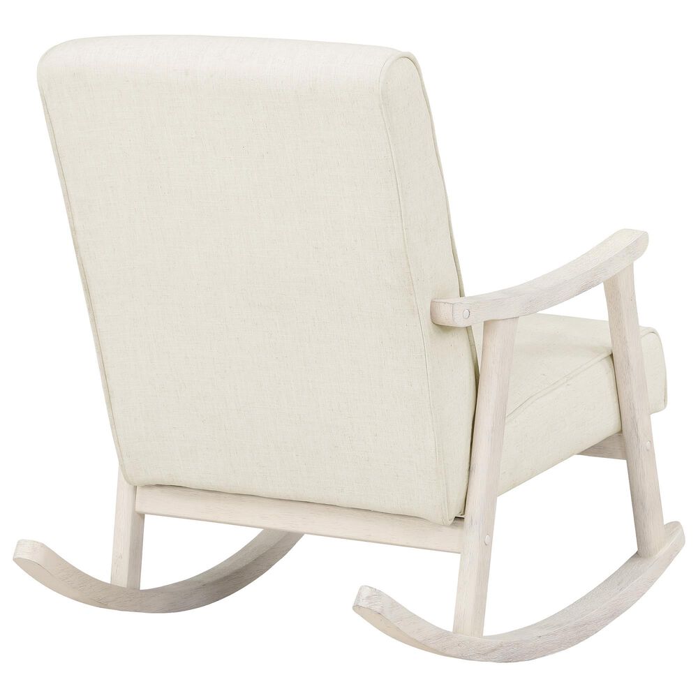 OSP Home Gainborough Rocker with Antique White Frame in Linen, , large