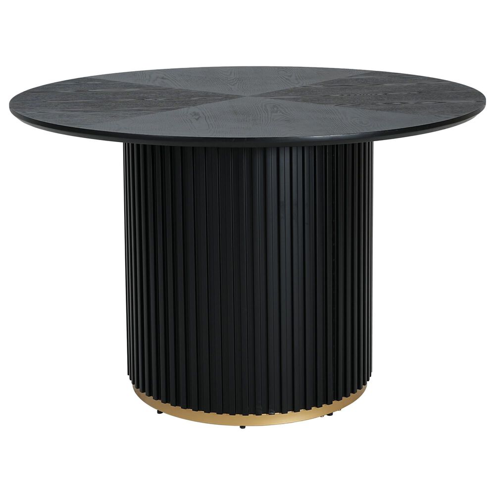 Hearth and Haven Dining Table in Black and Gold - Table Only, , large