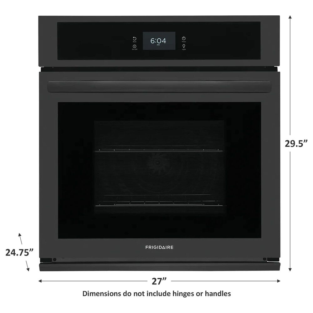 Frigidaire 27&quot; Single Electric Wall Oven with Fan Convection in Black, , large