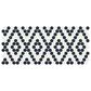 Dal-Tile Keystones Black and White 1" x 1" Porcelain Mosaic Tile, , large