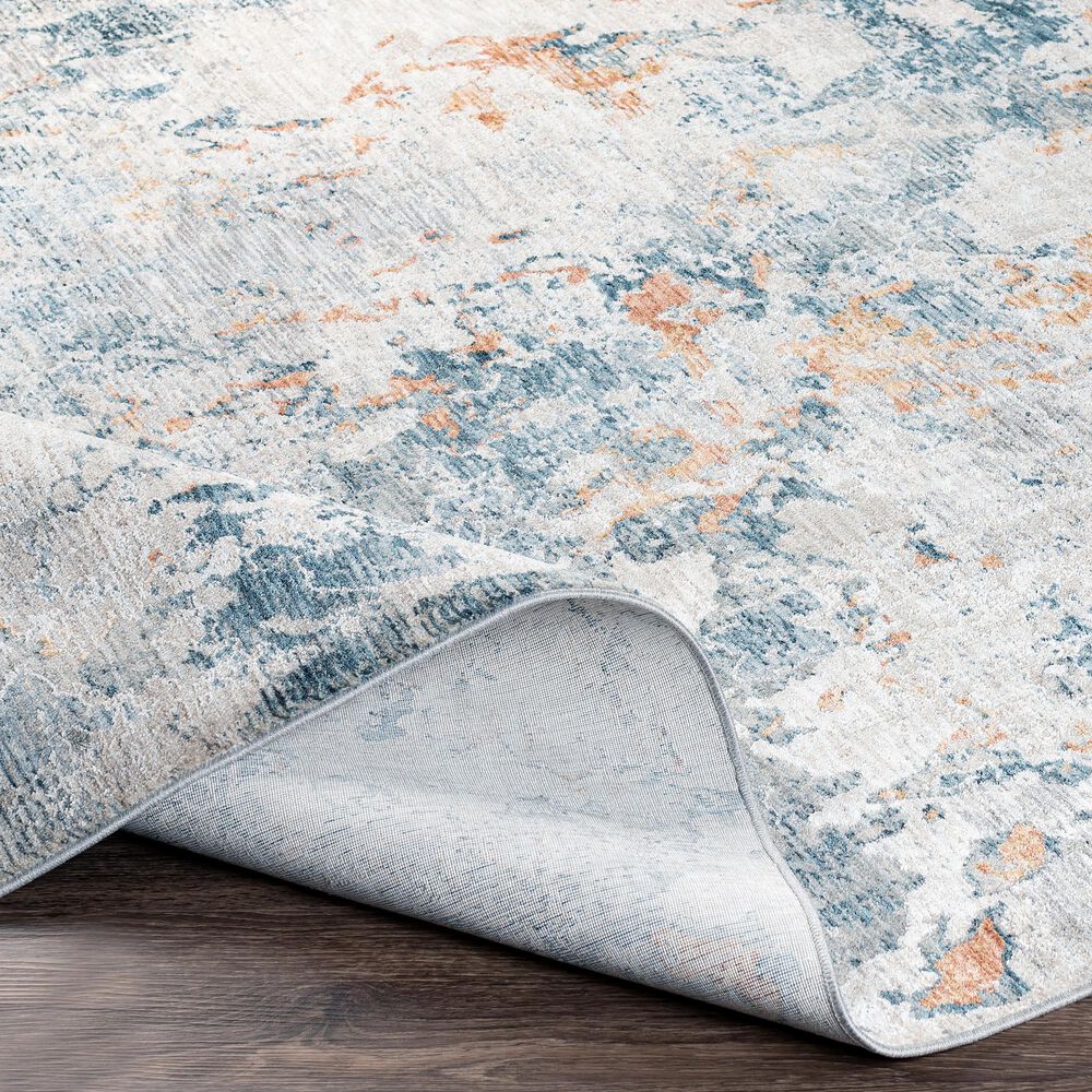Surya Laila LAA-2315 10&#39; x 14&#39; Teal, Sage, Orange, Saffron, Gray and Cream Area Rug, , large