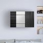 Timberlake Geometric Angle 16" x 24" Canvas Art in Gray/Black/White, , large