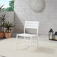 Linon Home Decor Holland Patio Side Chair in White (Set of 2), , large