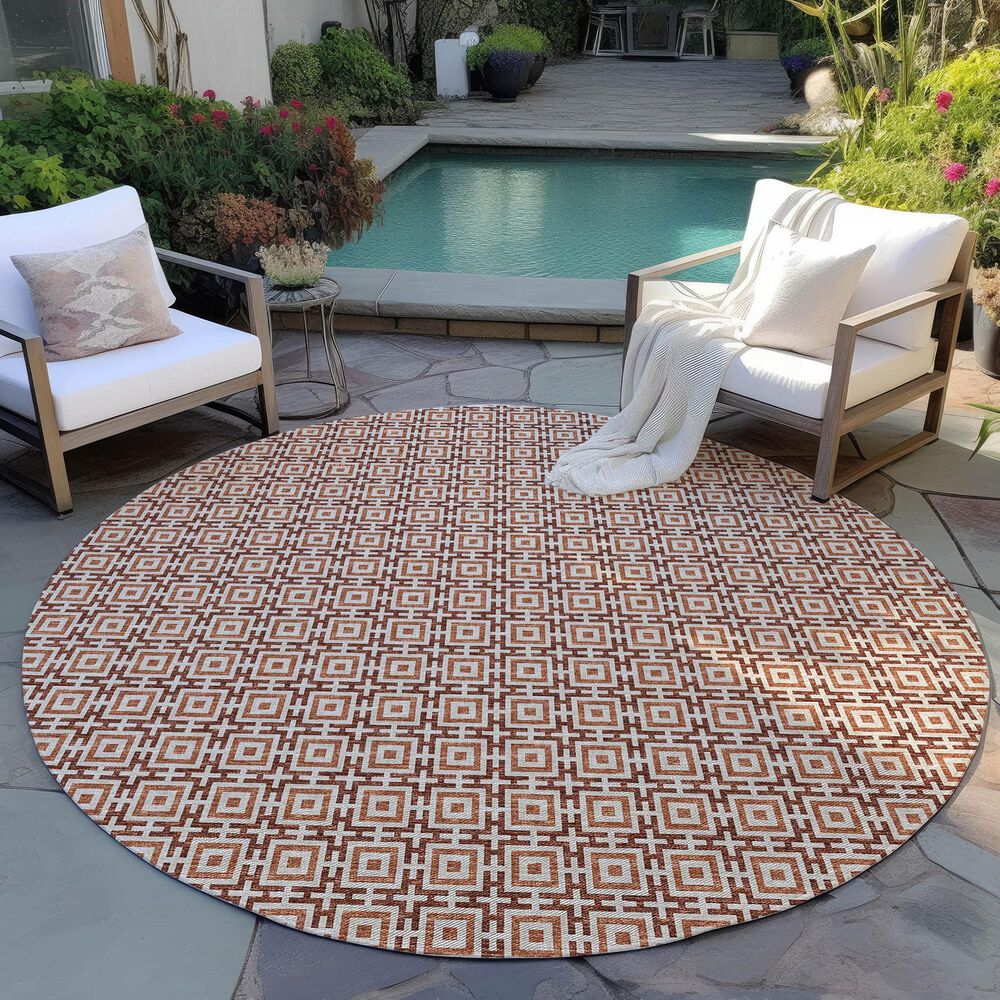 Dalyn Rug Company Marlo 10&#39; Round Paprika Indoor/Outdoor Area Rug, , large