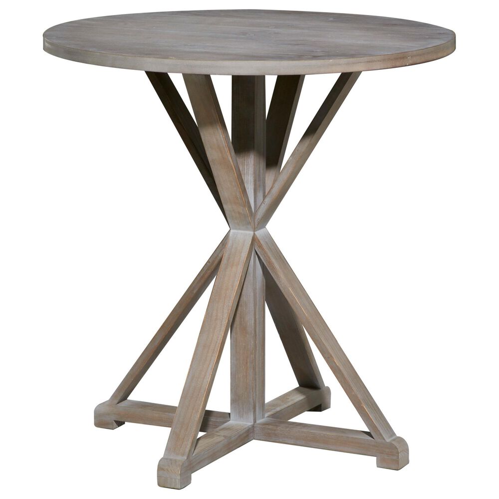 Uma Enterprises Farmhouse Wood Accent Table Brown, , large