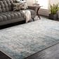 Surya Solar 10" x 14" Gray, Teal, Dark Blue, Light Gray, Charcoal and Mustard Area Rug, , large
