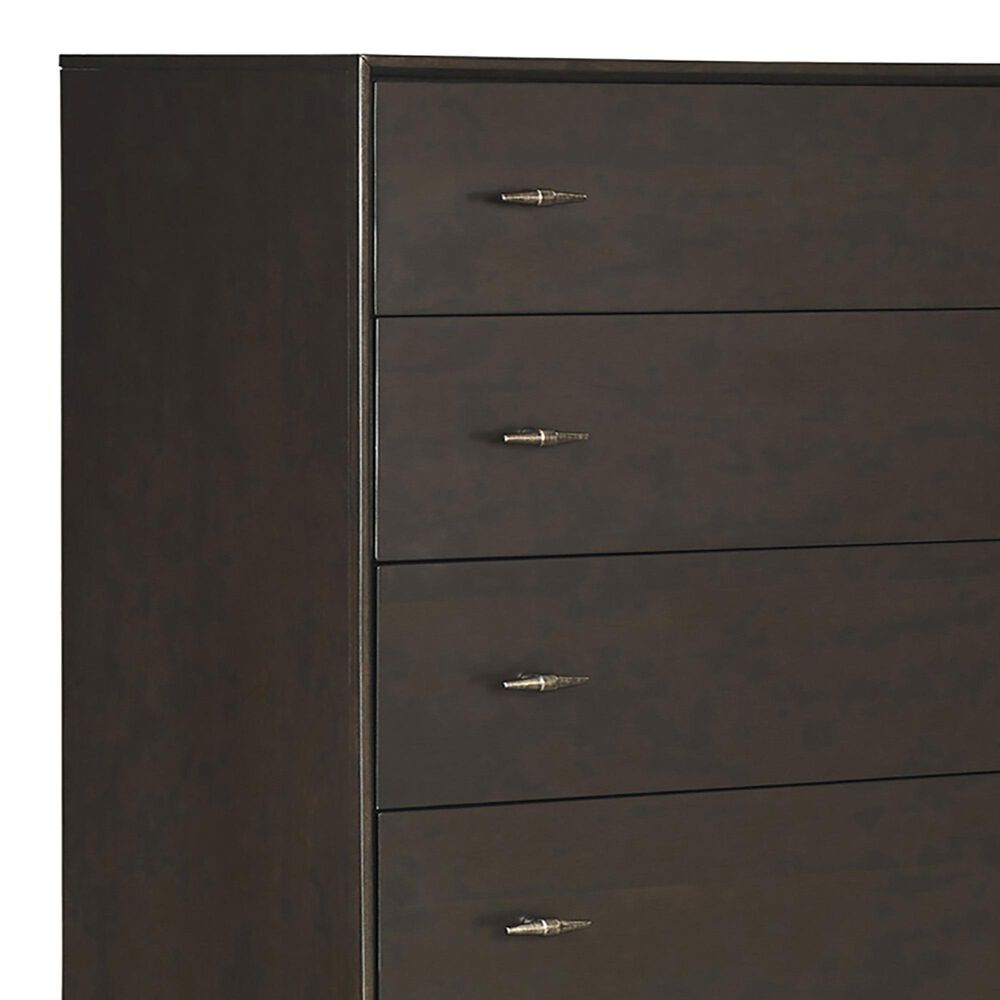 Riva Ridge Sutton 5-Drawer Door Chest in French Roast, , large