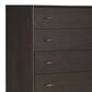 Riva Ridge Sutton 5-Drawer Door Chest in French Roast, , large
