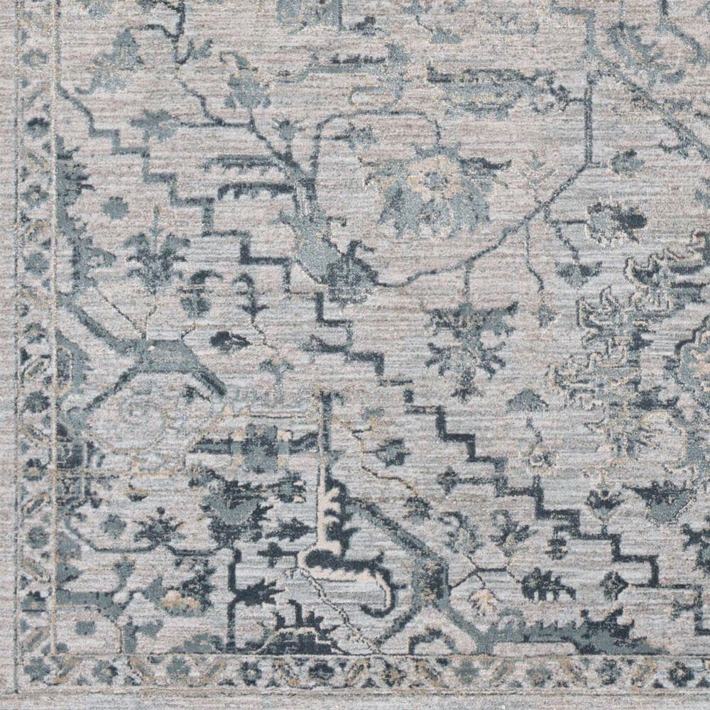 Surya Brunswick BWK-2310 7&#39;10&quot; Round Dusty Sage, Light Beige, Taupe, Medium Gray and Deep Teal Area Rug, , large