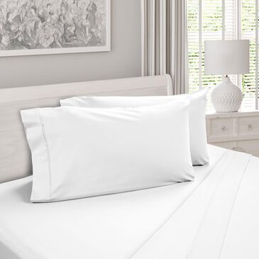 DreamFit DreamCool Degree 4 4-Piece Egyptian Cotton Queen Sheet Set in Snowflake, , large
