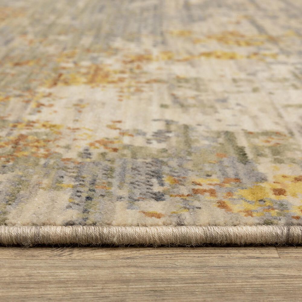 Oriental Weavers Soleri 3&#39;3&quot; x 5&#39; Beige and Gold Area Rug, , large