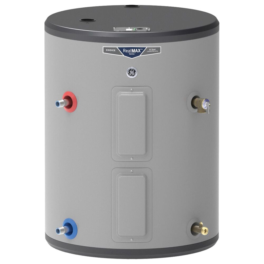 GE Appliances 26-Gallon Side Port Lowboy Electric Water Heater in Gray, , large