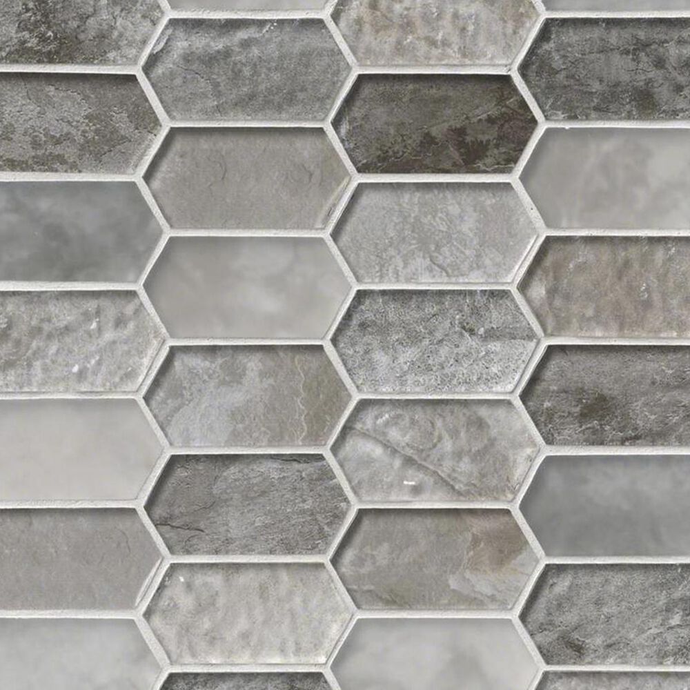 MS International Savoy Brown 12&quot; x 12&quot; Picket Glass Mosaic Sheet, , large