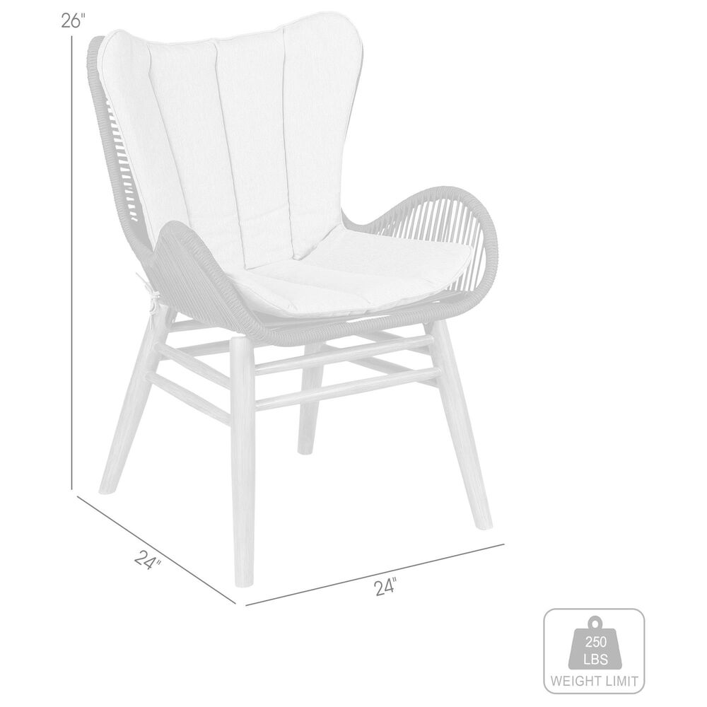 Hearth and Haven Mateo Outdoor Patio Dining Chair in Gray, , large