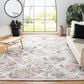 Safavieh Micro-Loop Oriental 8" x 10" Grey and Ivory Area Rug, , large