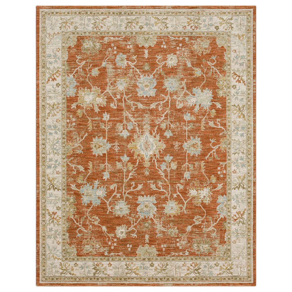 Karastan Adalia Iznik 10" x 14" Rust Area Rug, , large