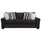 Northwestern Zazie Queen Stationary Sleeper Sofa in Onyx, , large