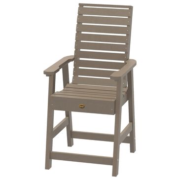 Highwood USA Glennville Patio Counter Height Chair in Woodland Brown, , large