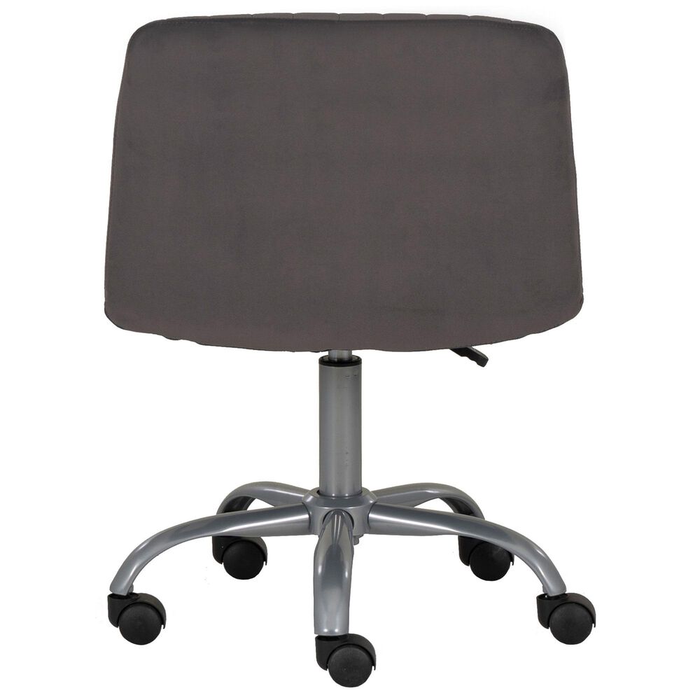 Linon Home Decor Stratton Office Chair in Grey, , large