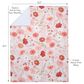 Lambs & Ivy Flower Power Baby Blanket in Pink, , large