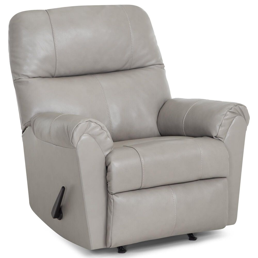 Moore Furniture Harvey Manual Rocker Recliner in Capricorn Silver, , large