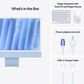 Apple 24-Inch iMac with Retina 4.5K display: Apple M4 Chip with 10-core CPU and 10-core GPU 24GB Unified Memory, 512GB SSD in Blue (Latest Model), , large