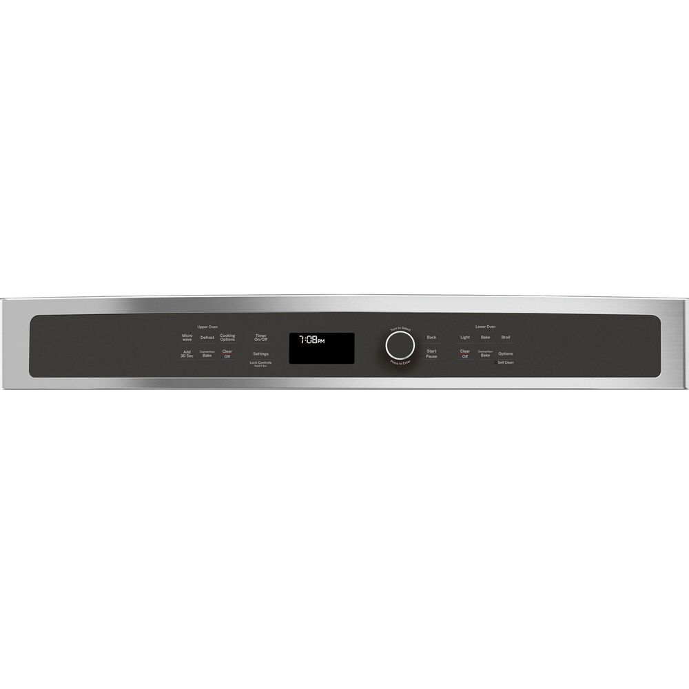 GE Profile 2-Piece Kitchen Package with Stainless Steel 30" Built-In Microwave Combination Wall Oven and Black 36" Energy Star Induction Cooktop, , large
