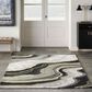 Nourison Prismatic Charcoal and Grey 3"9" x 5"9" Area Rug, , large