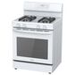 Midea 6.1 Cu. Ft. 4-Burner Freestanding Gas Range with Steam Cleaning in White, , large