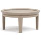 Stickley Furniture Maidsatone 28" Round Cocktail Table in Sandbank, , large
