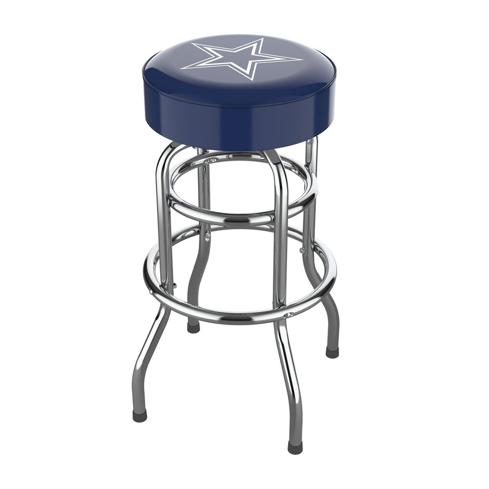 Imperial International Dallas Cowboys Bar Stool in Viny Navy, , large
