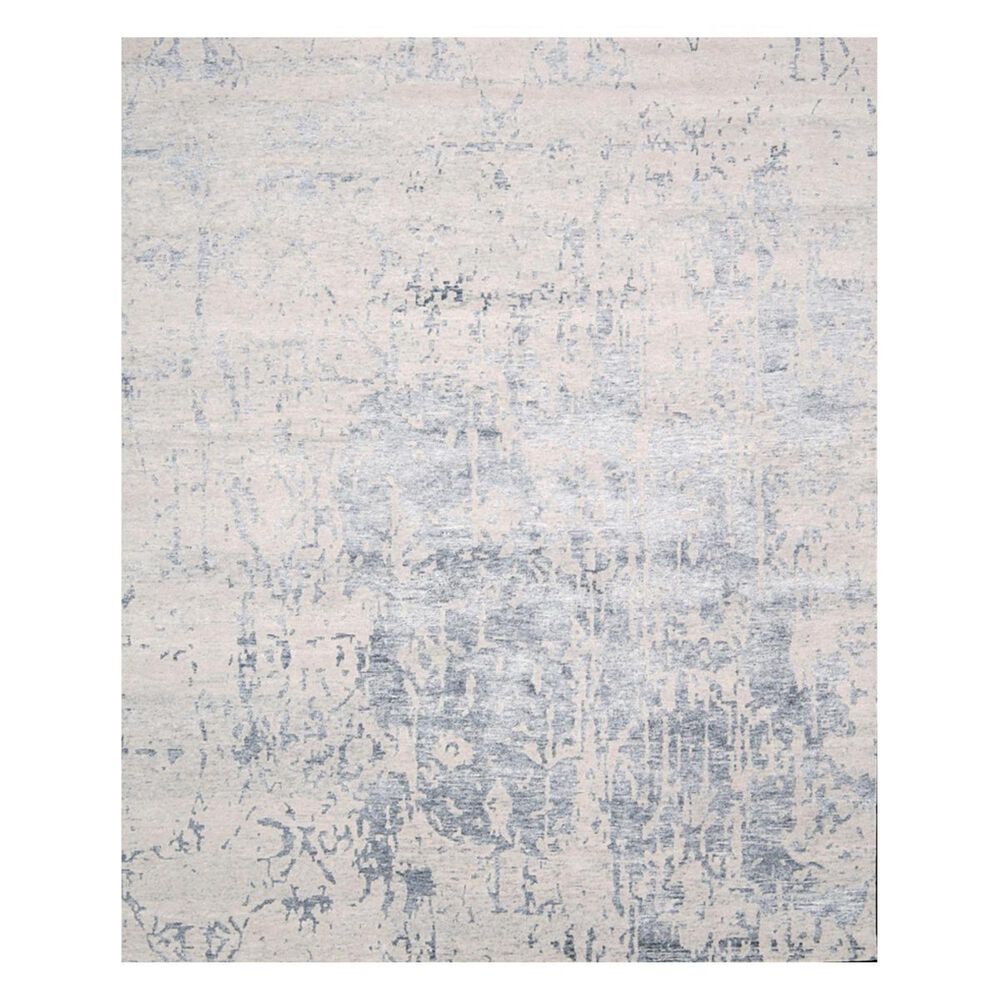 Nourison Silk Shadows SHA10 7'9" x 9'9" Sterling Area Rug, , large