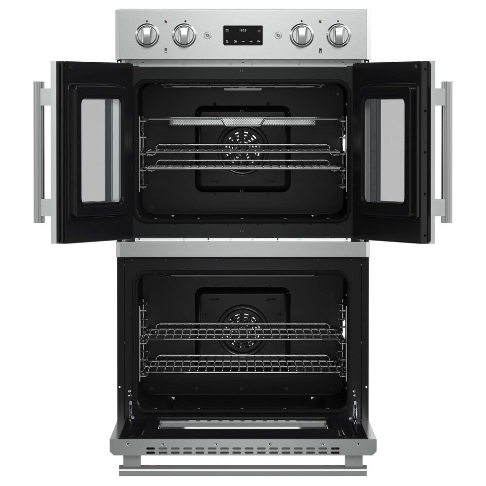 Forno Asti 30" Double Electric Wall Oven with Upper French Door in Stainless Steel, , large