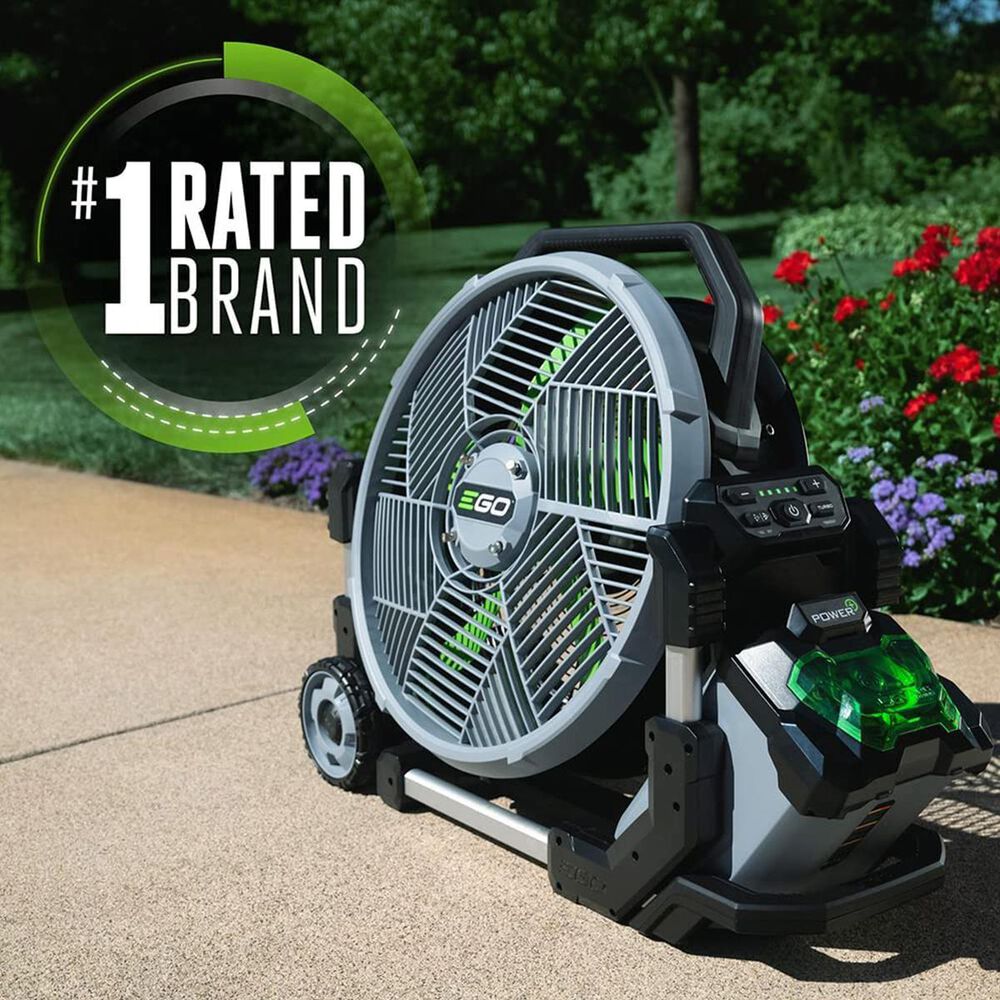 EGO 18-in 56-Volt 5-Speed High Velocity Indoor/Outdoor Grey Misting Floor Fan &#40;Battery and Charger Not Included&#41;, , large