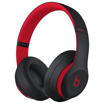 Beats by Dre Studio 3 Wireless Over-Ear Headphones in Black and Red with 2-Year AppleCare+, , large