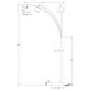 Cal Lighting Ellington 3 Lit arc floor lamp, , large