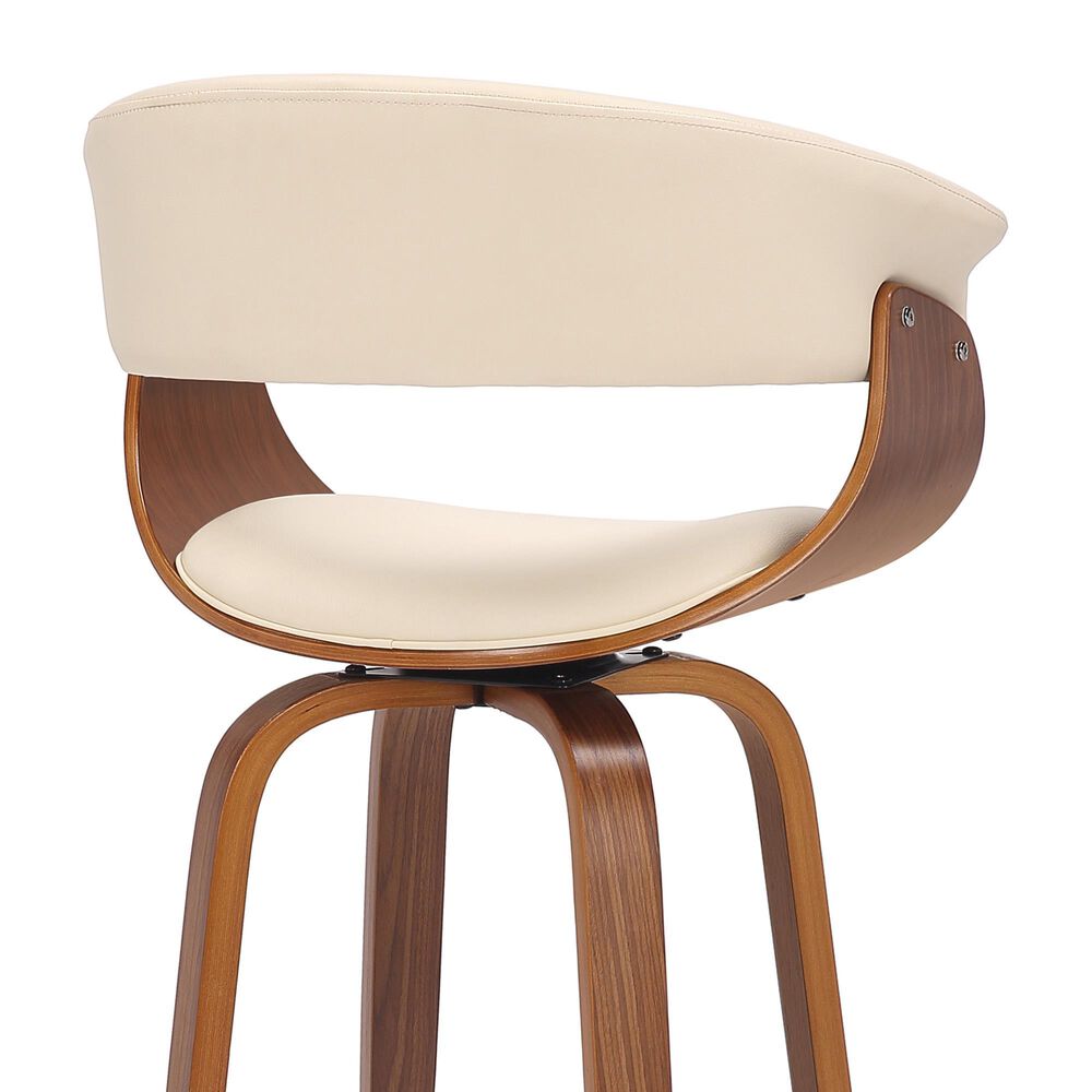 Blue River Julyssa 26&quot; Swivel Counter Stool in Cream, , large