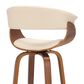 Blue River Julyssa 26" Swivel Counter Stool in Cream, , large