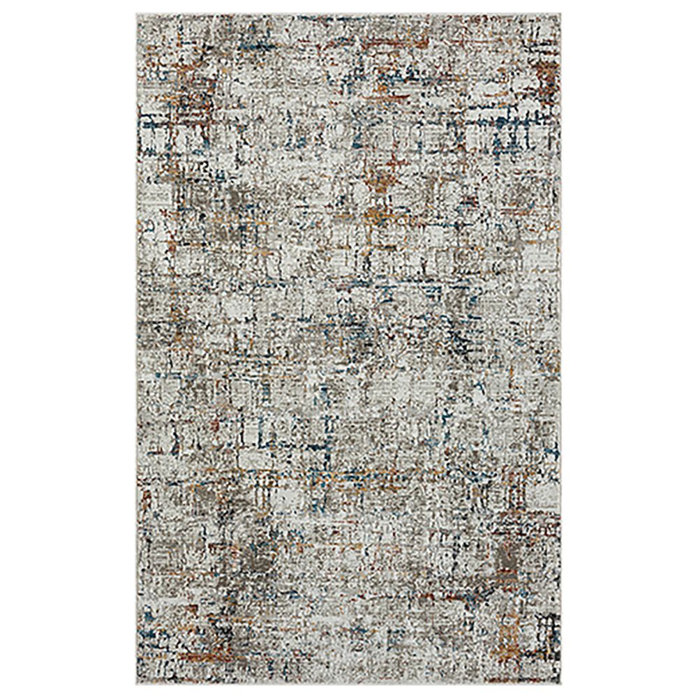 L&R Resources Brisbane Abstract Gray and Multicolor 9" x 11"10" Area Rug, , large