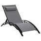 HOMLUX 3-Piece Oversized Patio Chaise Lounge Set in Grey, , large
