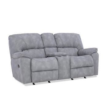 HomeStretch Reclining Loveseat in Rhino Grey, , large