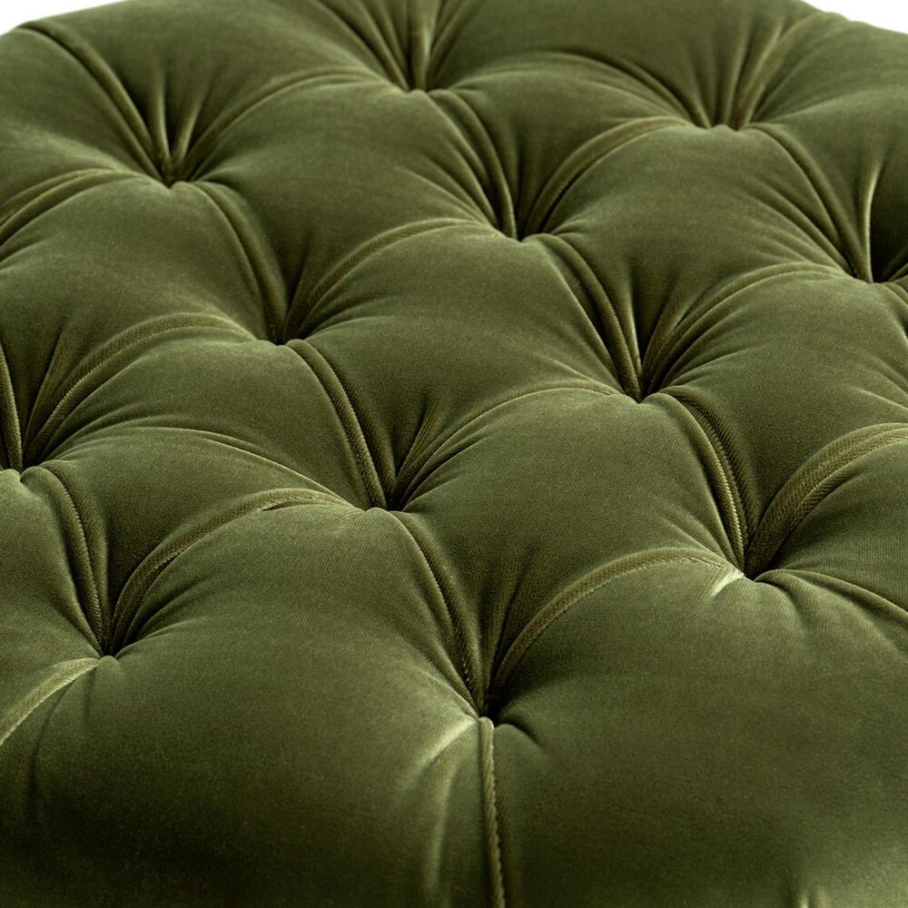 Jennifer Taylor Home Roquefort 24.5" Dog Sofa Bed with Box-Pleated Skirt in Olive Green, , large