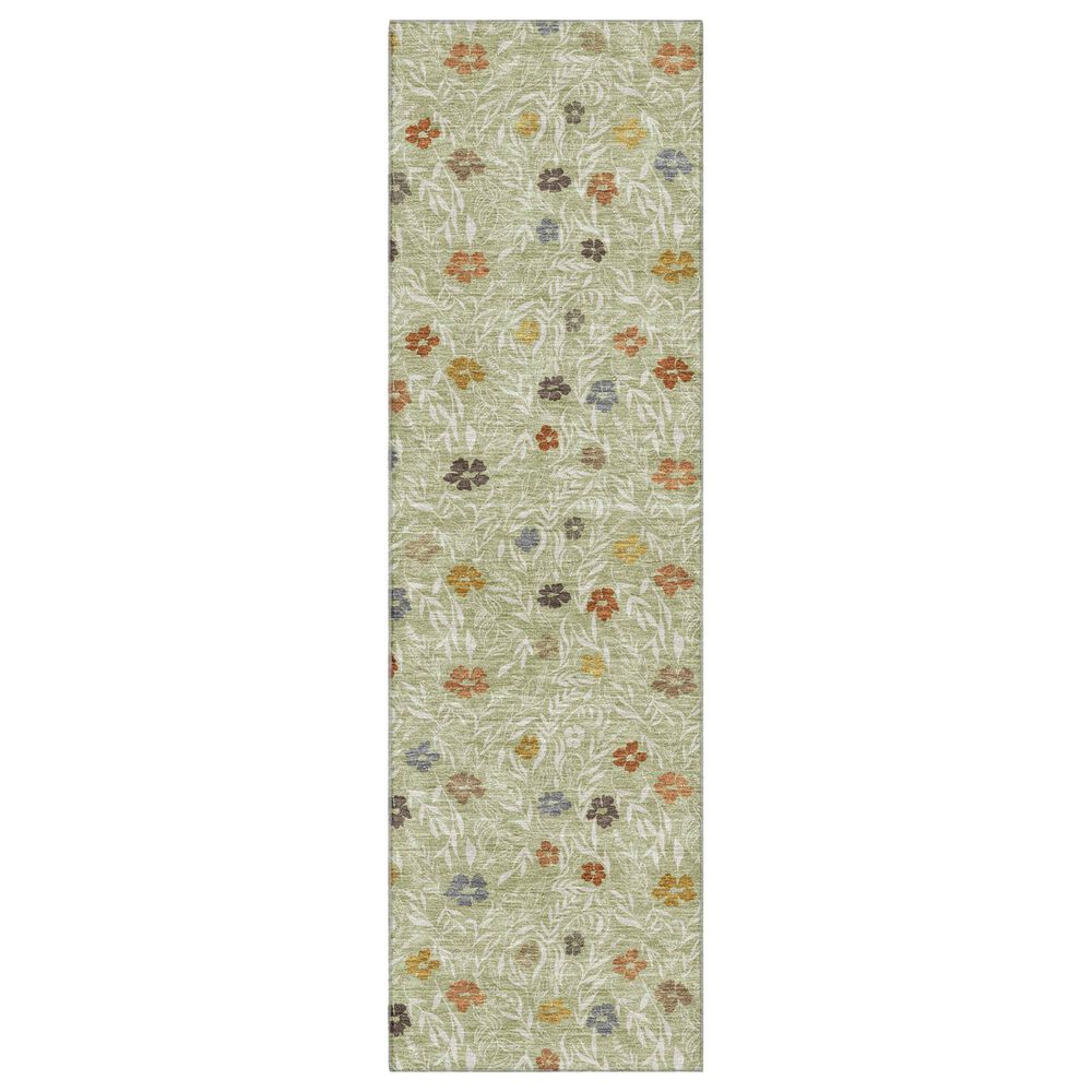 Dalyn Rug Company Soft Essentials Floral Cactus 2"3" x 7"6" Indoor/Outdoor Runner, , large