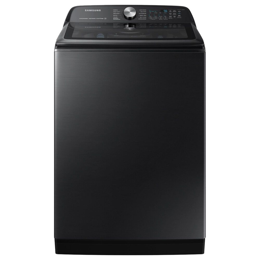 Samsung 5.1 Cu. Ft. Smart Top Load Washer with ActiveWave Agitator in Brushed Black, , large