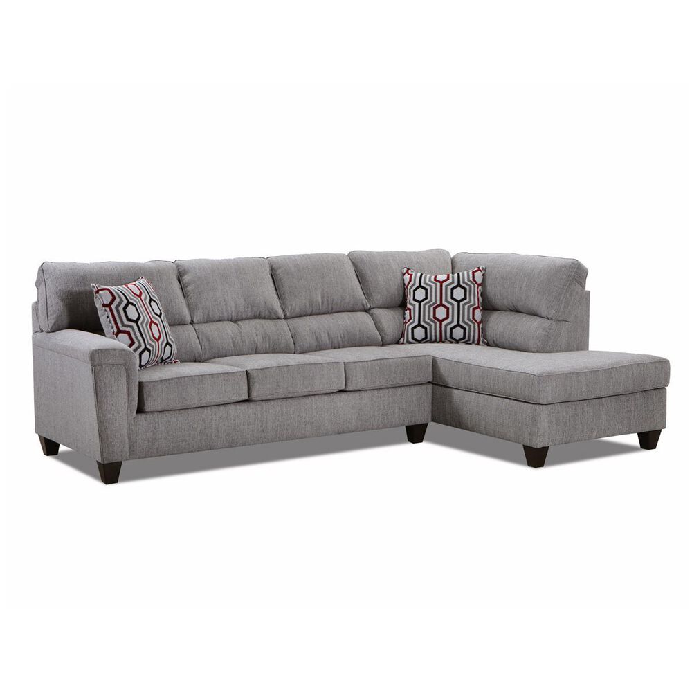 Simmons Upholstery 2-Piece Sectional in Dante Concrete, , large